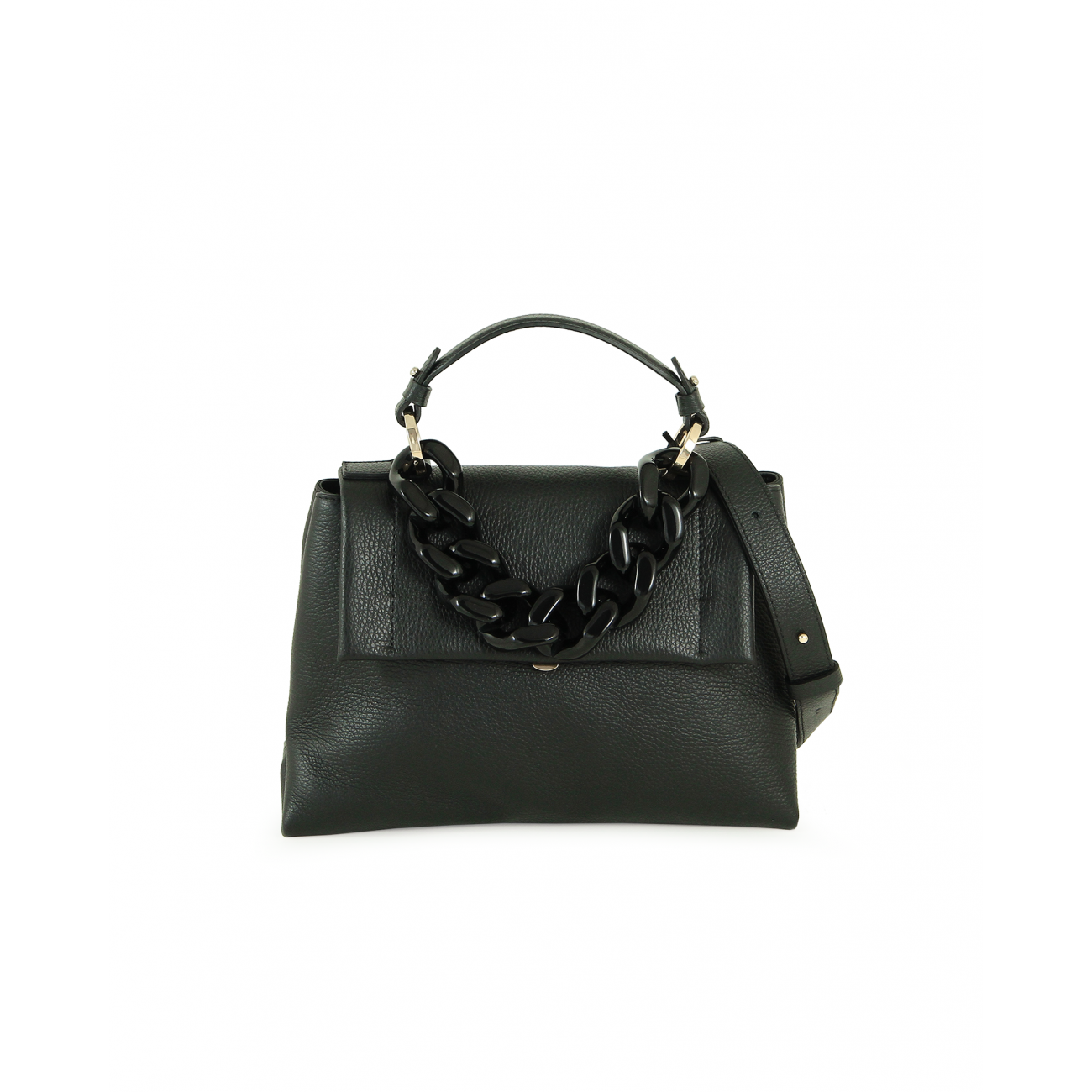 Loristella JILL 2599 Borsa Donna Vera Pelle con Stampa Dollaro & Accessori Color Oro