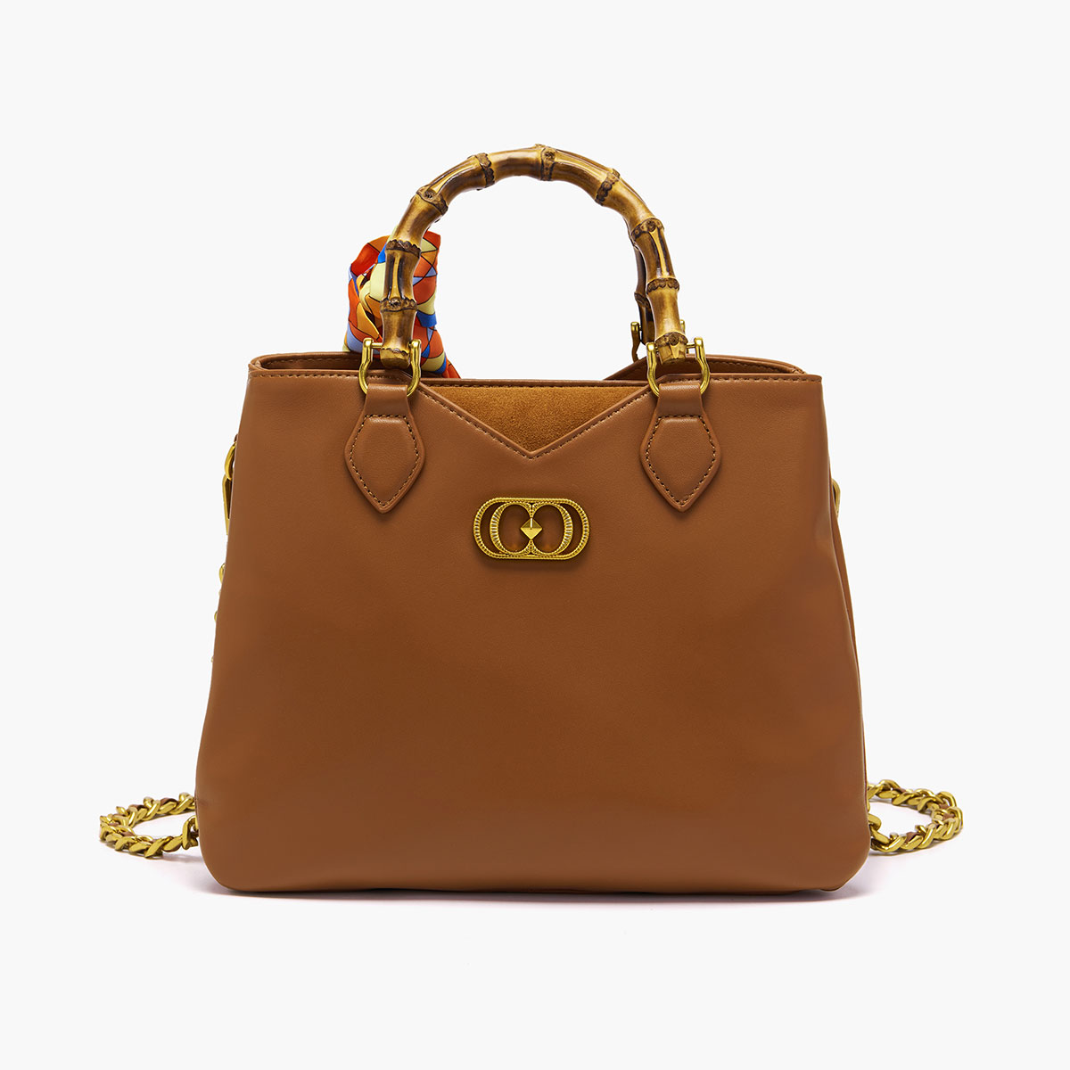 La Carrie Transition Borsa In pelle Con Manico In Bamboo