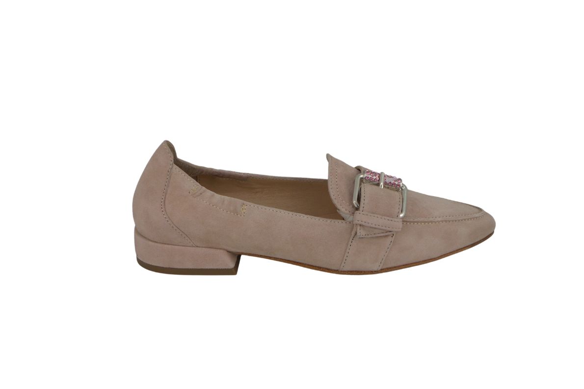 Maripè Mocassino Bertha In camoscio Con Morsetto Sul Collo